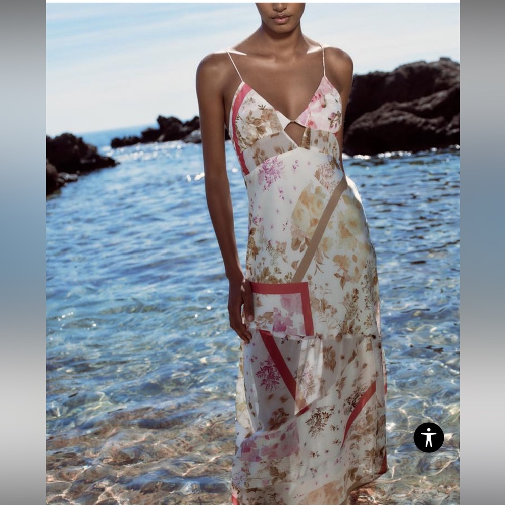Zara print dress